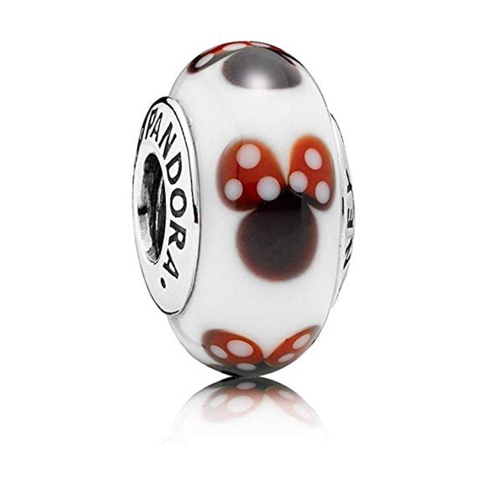 Pandora Disney Minnie Mouse Murano Glass Charm
